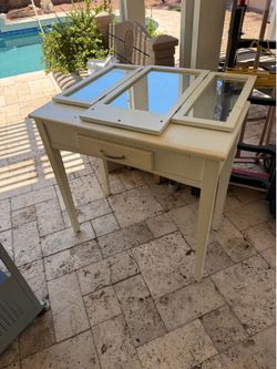 White vanity