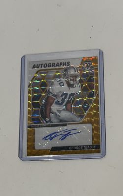 2024 Panini Mosaic - Autographs Gold Prizm George Teague /10