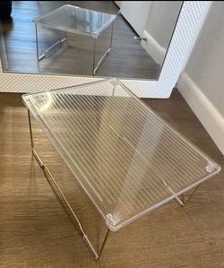 Clear Acrylic Shelf Riser / Organizer Display Stand