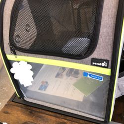 XL Pet Carrier Backpack, Expandable Cat Backpack with Breathable Mesh for Small Dogs