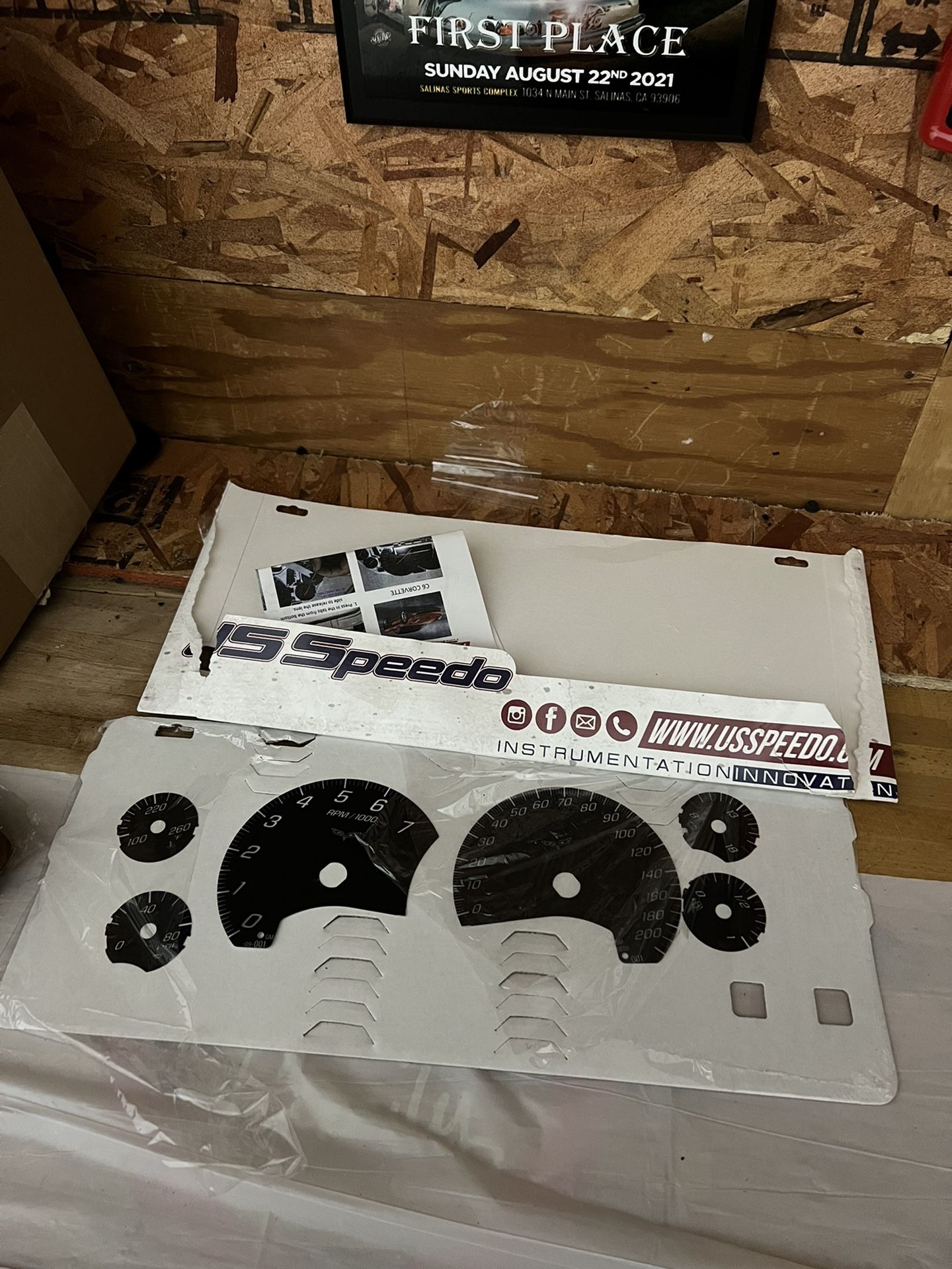 C6 Corvette Speedo Black