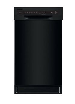 Frigidaire 18" Black Built In Dishwasher
