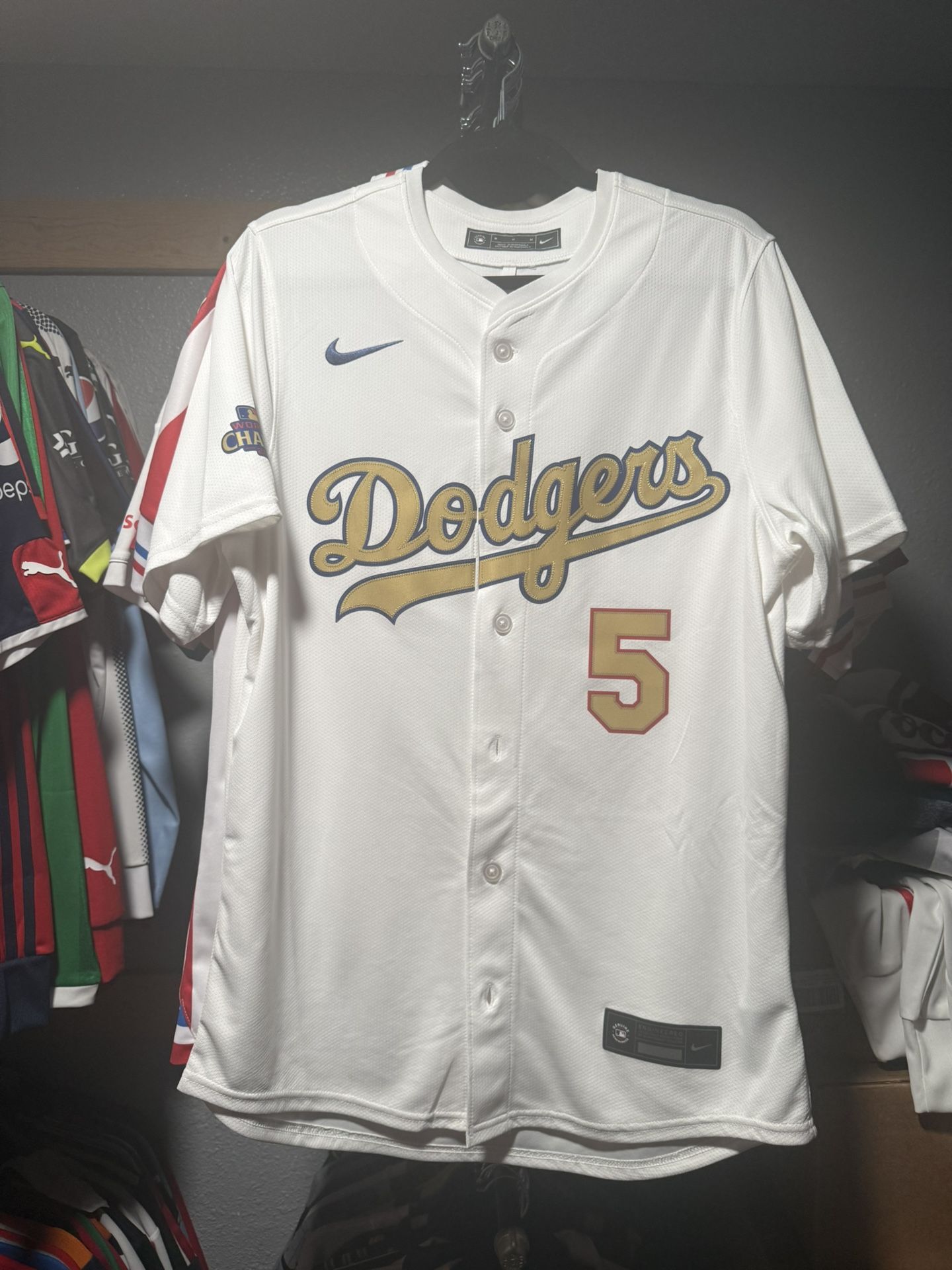 Dodgers Championship World Series Gold Freddie Freeman Vapor Limited Jersey Size s