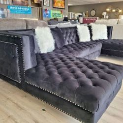 MODA VELVET 3PC. SECTIONAL
