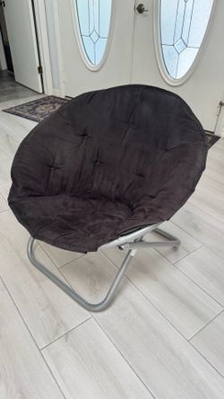 Used like new Faux Fur Chair, Folding Chair