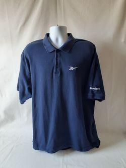 Reebok men's vintage navy blue polo shirt size 2 XL