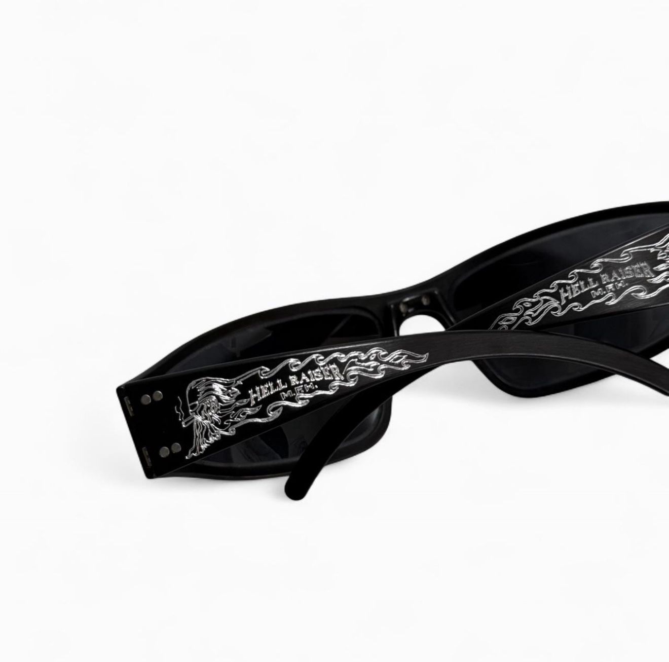 Black “Hell Raiser” wraparound sunglasses