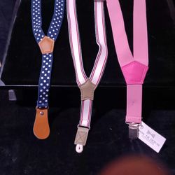 Set Of 3 Children's Suspenders