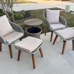 Outdoor Patio Furniture Set Chairs Table 