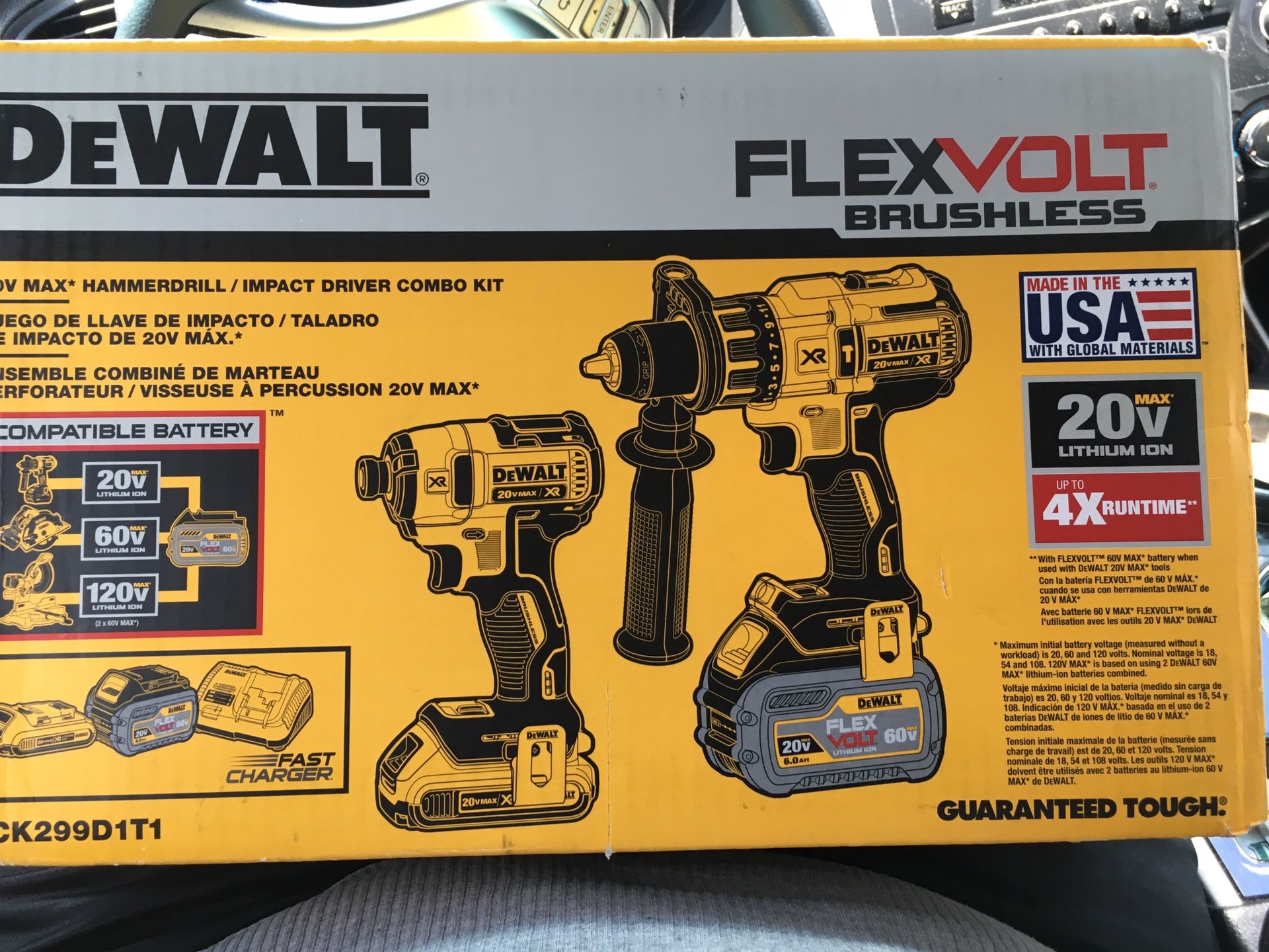 Flex Volt Hammer Drill And Impact Driver Combo Kit