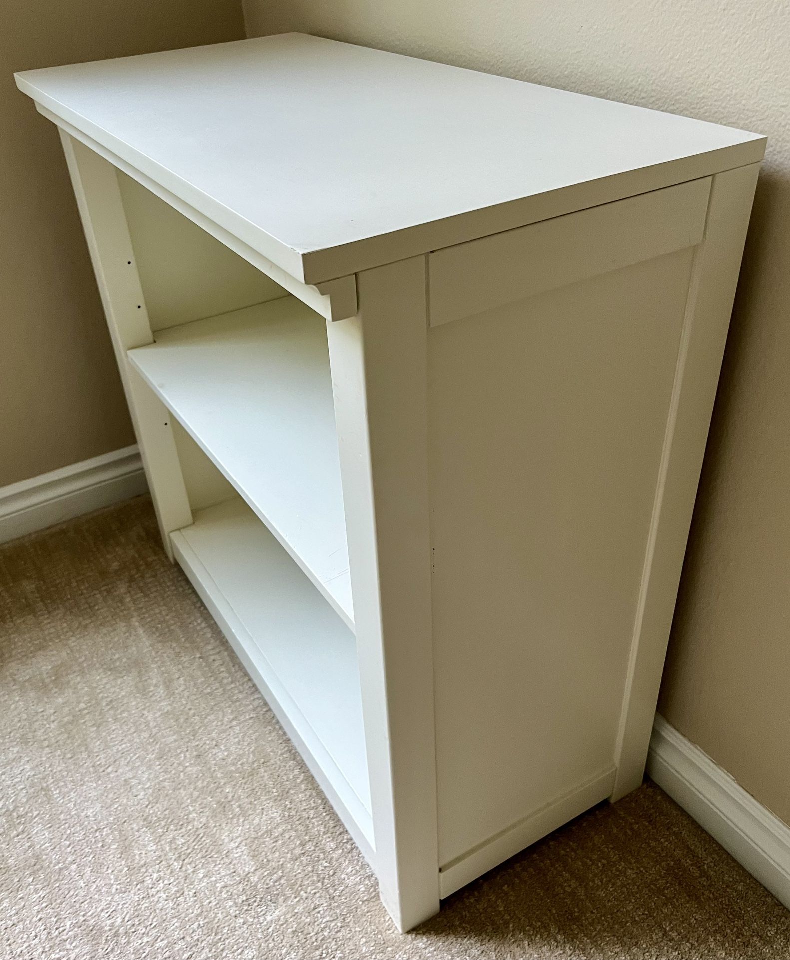 PBTeen White Shelf Cabinet