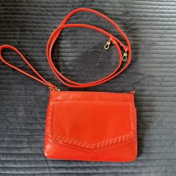 Hobo Leather wristlet/crossbody bag