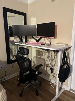 Premium White/Pink WFH & Gaming Setup