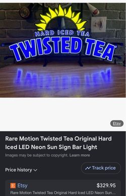 Twisted tea neon sign