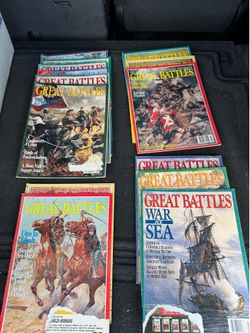 Vintage "Great Battles" Magazine Mega-Lot (14 Issues - 1990s Run)