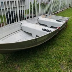 12 Ft Aluminum John Boat With Two Seats