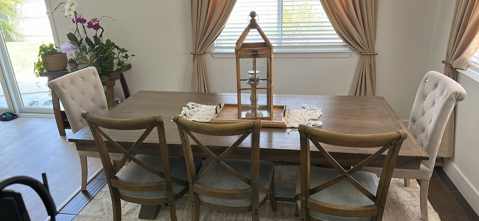 81 “ Wooden Dining Table Set