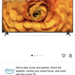 LG 82 Inch smart TV With Wallmount Bracket