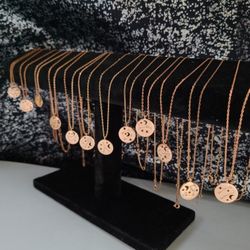 Astrology Necklaces– All 12 Signs, Stainless Steel