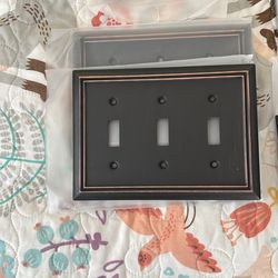 Bronze color wall plates