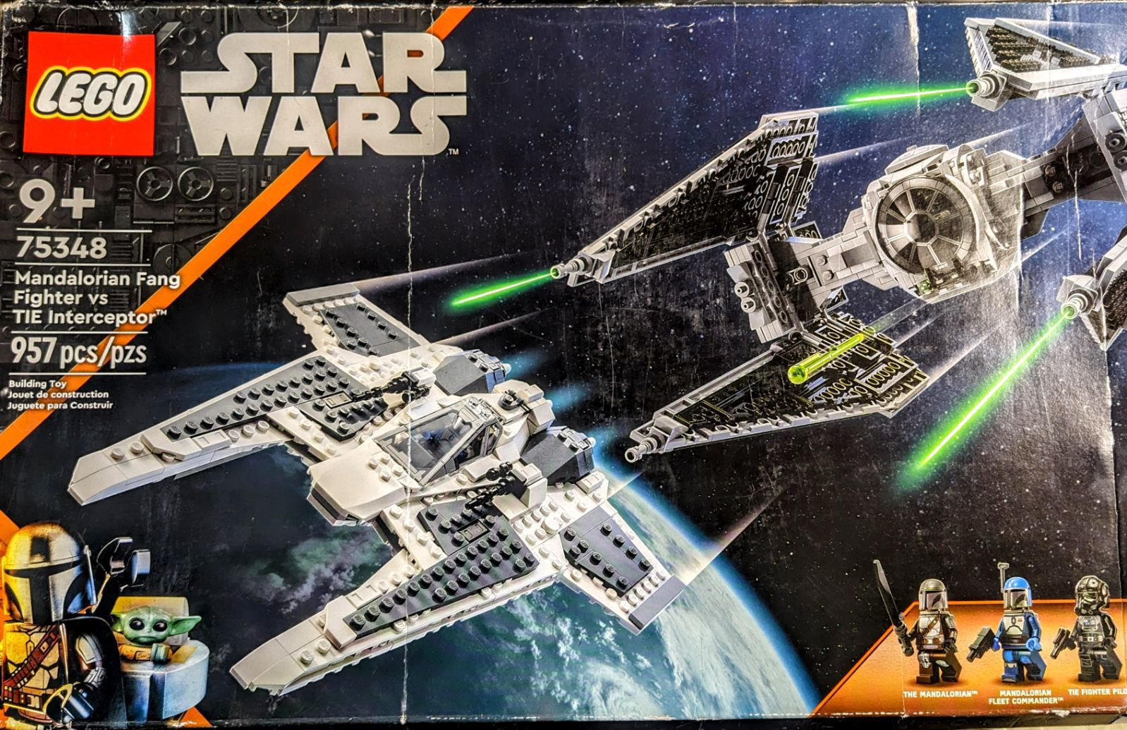 Lego Star Wars Mandalorian Fang Fighter vs. TIE Interceptor 