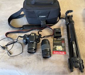 Canon EOS DSLR Camera Bundle with Accessories