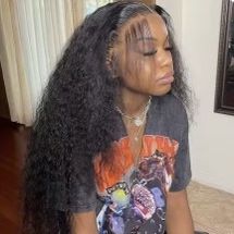  Deep Wave Frontal Wig 13x6 Hd Lace Loose Wave 13x6 HD Lace Wig 32inches 210 density 