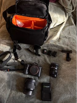 Sony A7II with lenses and accessories