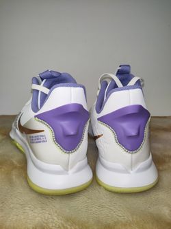 Nike Lebron Witness 5 White Purple Lakers Gold Basketball  display picture 3