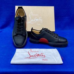Christian LouBouton Adolon Junior Flat Sneakers Black Size 46 US 12 11053262