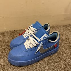 Off-White Af1 University Blue  Size 9.5