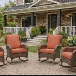 Patio Chairs Patio Furniture Set Patio Rocking Chairs Outdoor Rocker Chairs Patio Rockers 🆕🚛🚎
