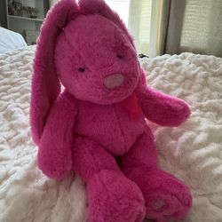 pink rabbit plushie/ stuffed animal 