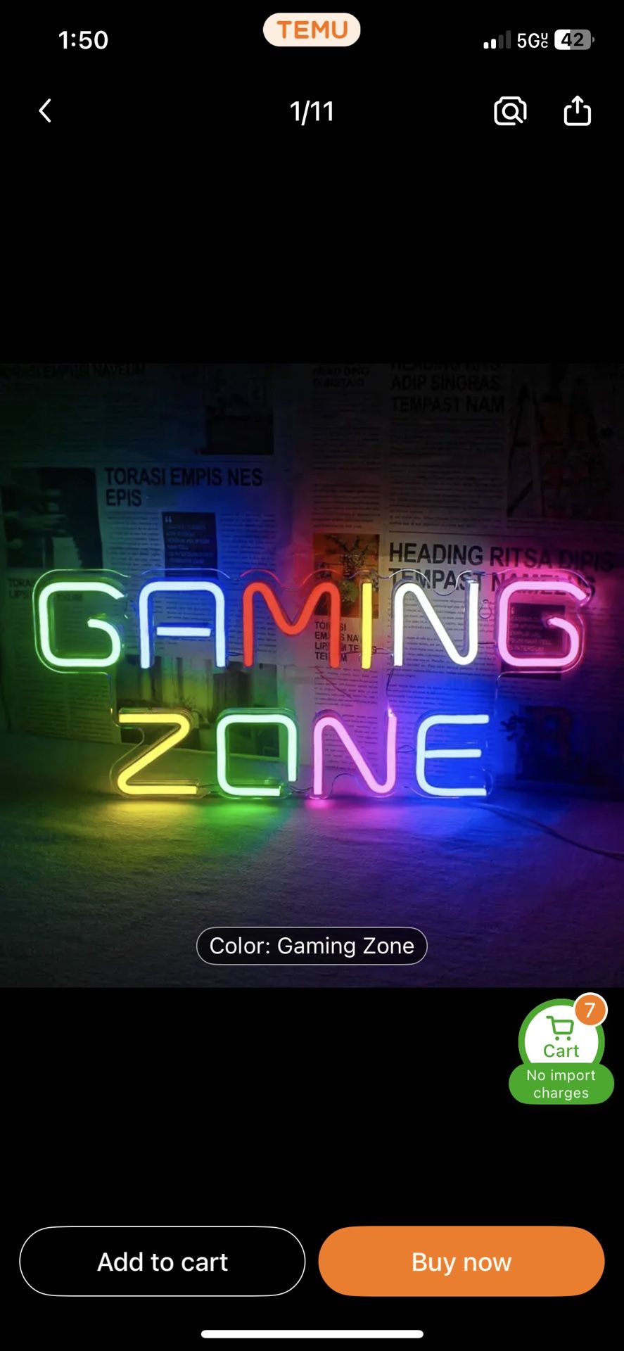 LED sign Big/ Small