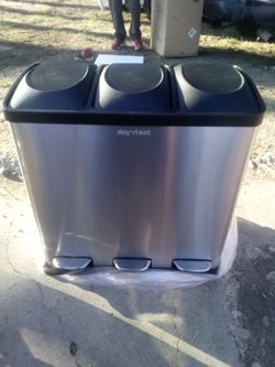 Step And Sort Stainless Steel Trash