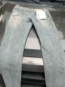 Grey purple jeans