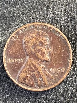 1957 D  wheat penny