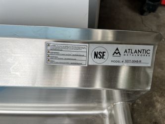 Atlantic Metalworks SDT-3048-* - 48" Economy Soiled Dishtable