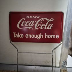 vintage coca cola sign. 1950s