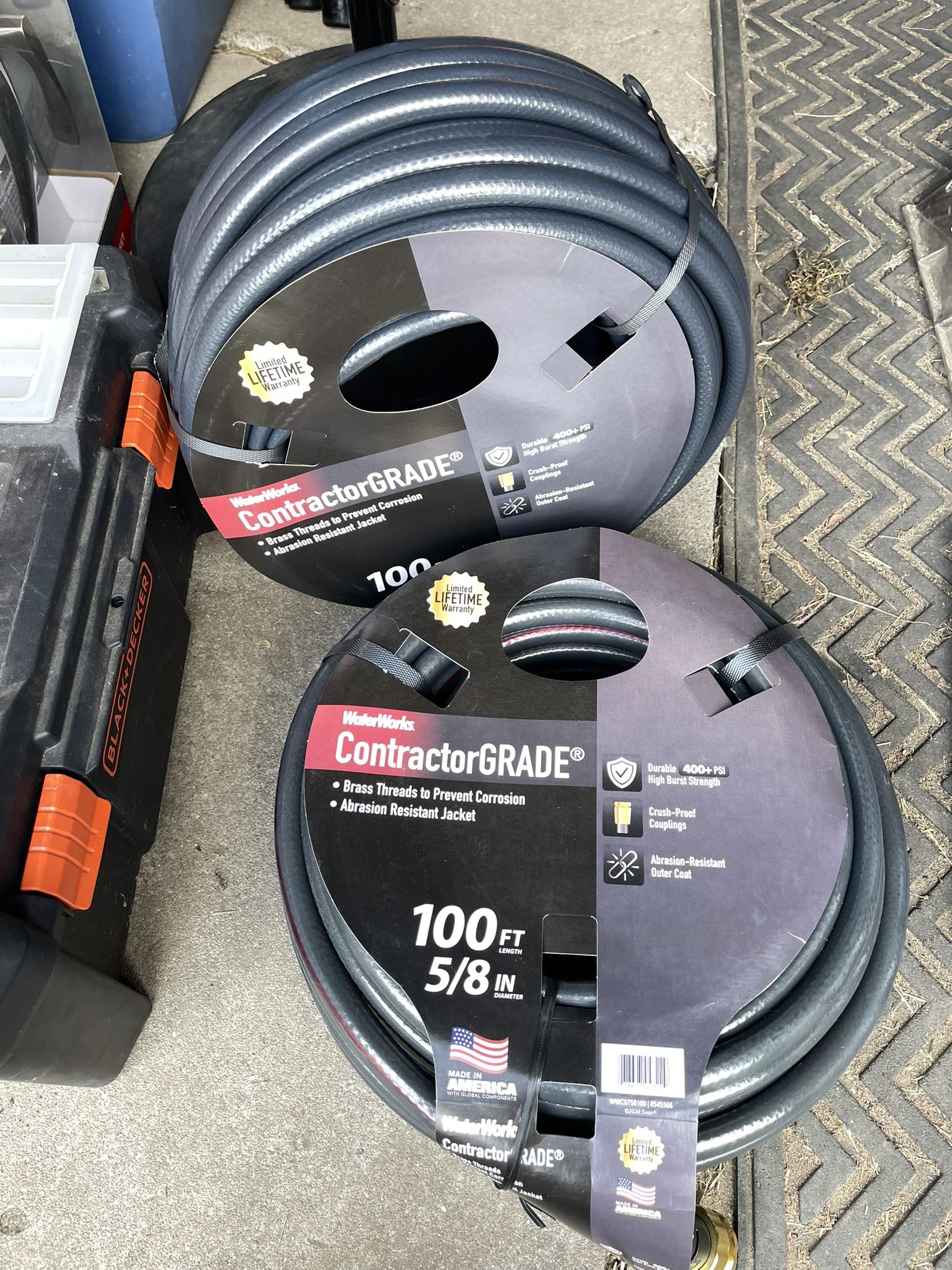 WATERWORKS 5/8 in. x 100 ft. Heavy Duty Contractor Water Hose