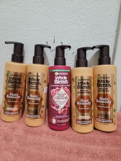 Sinco shampoo garnier Whole Blends por $20