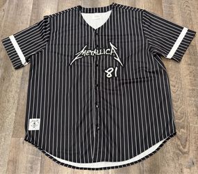 Metallica Pin Stripe Jersey size 3XL