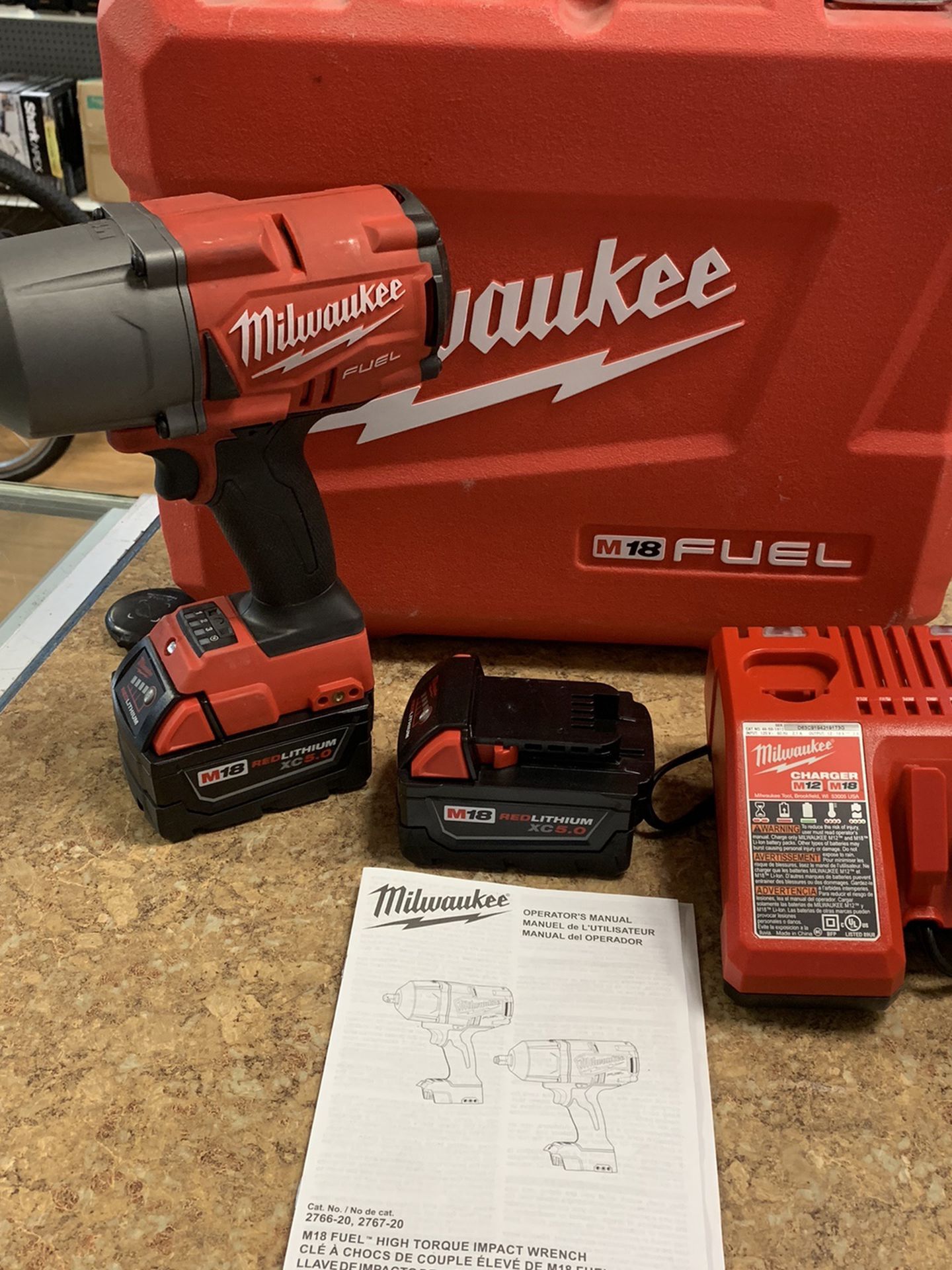 Milwaukee 2767-22 M18 FUEL 1/2” High Torque Impact Wrench Kit With Friction  Ring for Sale in Hillsboro Beach, FL OfferUp