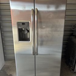 GE Stainless Steel Refrigerator And Freezer