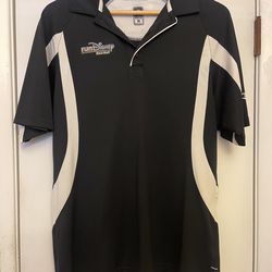 Run Disney Polo Shirt Adult Med Black RunDisney Disneyland