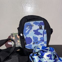 Blue Bape Mini Shoulder Bag