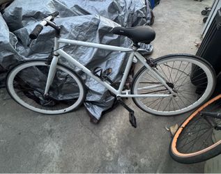 White Fixie Bike