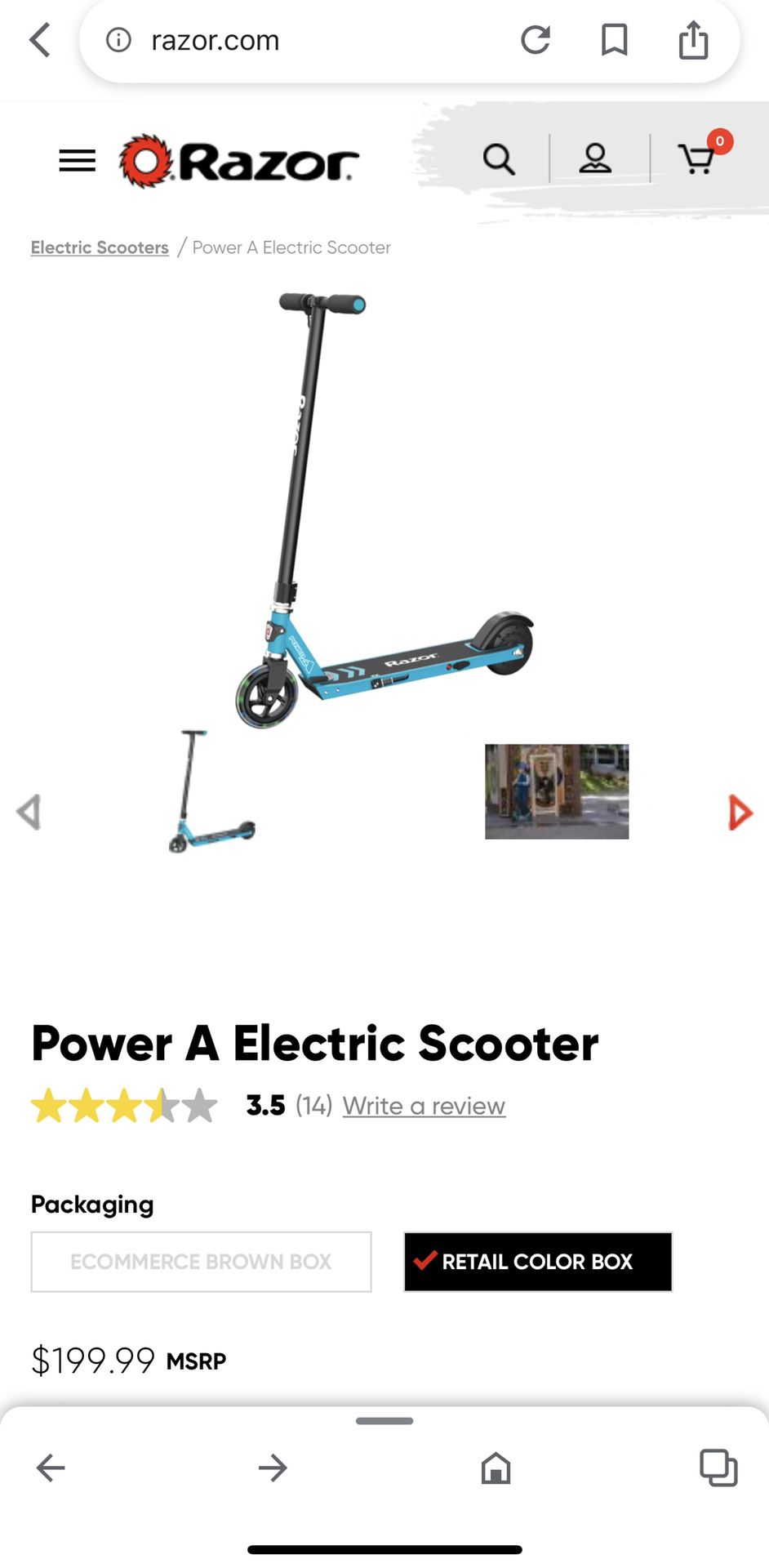 Power A Electric Scooter (Brand New In box)
