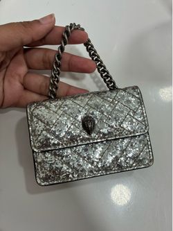 Kurt Geiger Silver mirco bag