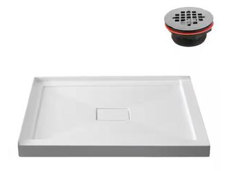 48 in. x 32 in. Corner Acrylic Shower Base i